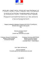 Pour une politique nationale d'éducation thérapeutique. Rapport complémentaire sur les actions d’accompagnement